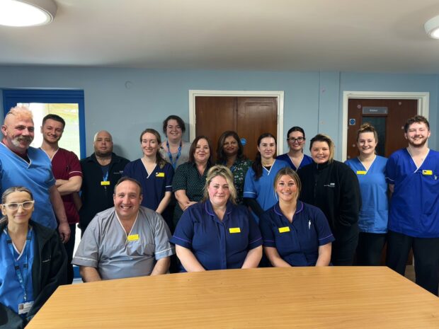 Staff at Coombehaven Ward in Exeter