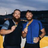 Andrew and Paul with there medal.