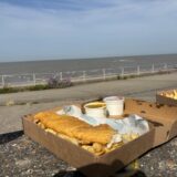 Fish and chips along the way.