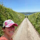 Jo taking a selfie on the run.