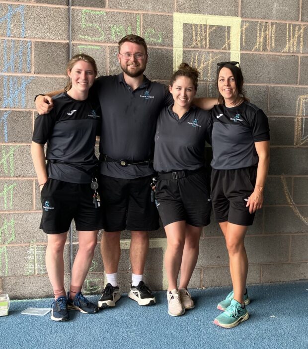Langdon sports team at the patient and family day.
