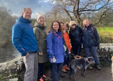 Friends and family joining Selina on her walking challenge.