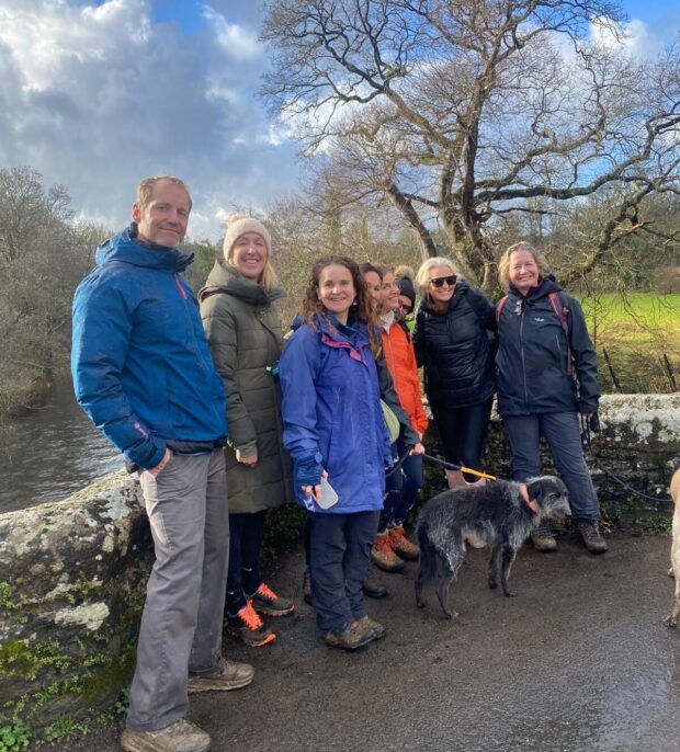 Friends and family joining Selina on her walking challenge.