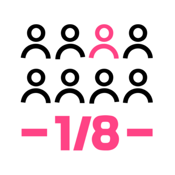 1 in 8 adults receive mental health treatment